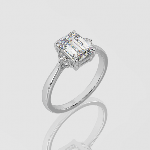 Emerald Cut Engagement Ring | Facets Singapore