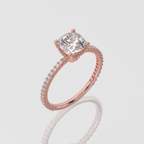Rose Gold Solitaire Engagement Ring | Facets Singapore