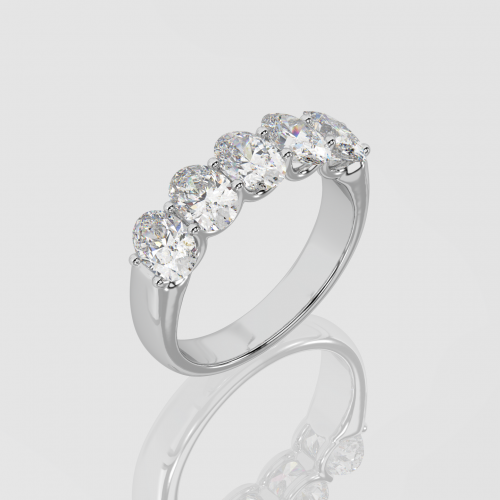 Oval Cut Wedding Band | Facets Singapore